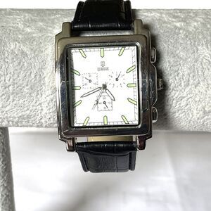 QBOZ Men’s Watch Limited Edition GlowNDark Indices 1.5” Square Face New Battery